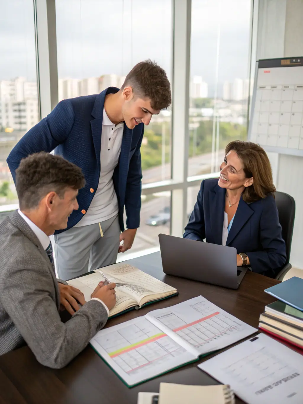 An executive is receiving personalized feedback and guidance from a coach during a one-on-one session, focusing on specific areas for improvement and development.